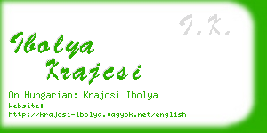 ibolya krajcsi business card